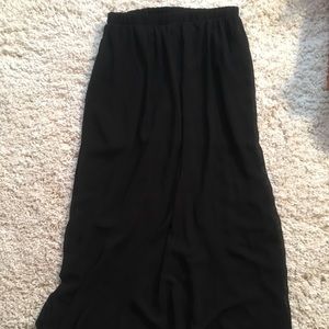 Sheer maxi skirt with built in mini slip